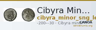 Cibyra Minor SNG Levante 384 — CANOA