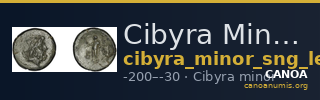 Cibyra Minor SNG Levante 384 — CANOA