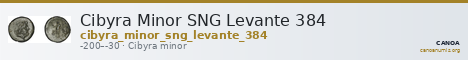 Cibyra Minor SNG Levante 384 — CANOA