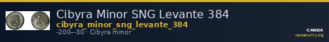 Cibyra Minor SNG Levante 384 — CANOA