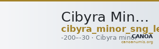 Cibyra Minor SNG Levante 385 — CANOA