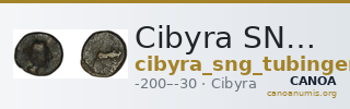 Cibyra SNG Tübingen 4079-88 — CANOA
