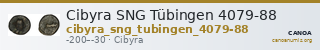 Cibyra SNG Tübingen 4079-88 — CANOA