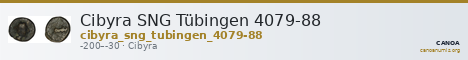 Cibyra SNG Tübingen 4079-88 — CANOA