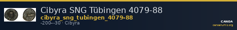 Cibyra SNG Tübingen 4079-88 — CANOA