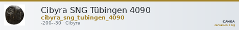 Cibyra SNG Tübingen 4090 — CANOA