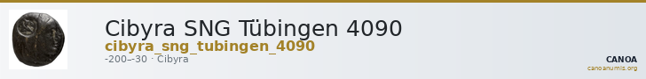 Cibyra SNG Tübingen 4090 — CANOA