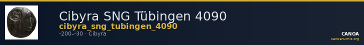 Cibyra SNG Tübingen 4090 — CANOA