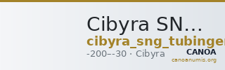 Cibyra SNG Tübingen 4093 — CANOA