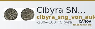 Cibyra SNG von Aulock 3699 — CANOA