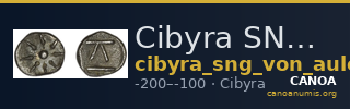 Cibyra SNG von Aulock 3699 — CANOA