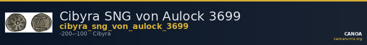 Cibyra SNG von Aulock 3699 — CANOA