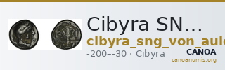 Cibyra SNG von Aulock 3720 — CANOA