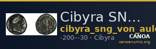 Cibyra SNG von Aulock 3720 — CANOA