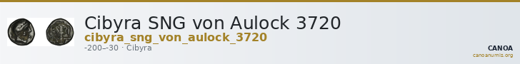 Cibyra SNG von Aulock 3720 — CANOA