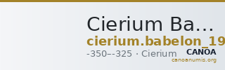Cierium Babelon 1932 508 — CANOA