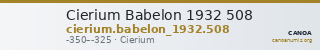 Cierium Babelon 1932 508 — CANOA