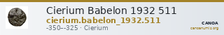 Cierium Babelon 1932 511 — CANOA