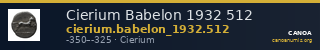 Cierium Babelon 1932 512 — CANOA