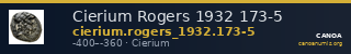 Cierium Rogers 1932 173-5 — CANOA
