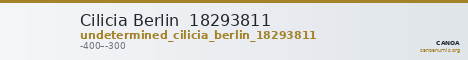 Cilicia Berlin  18293811 — CANOA