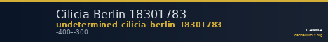 Cilicia Berlin 18301783 — CANOA