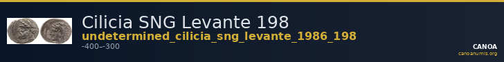 Cilicia SNG Levante 198 — CANOA