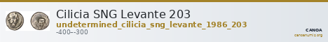 Cilicia SNG Levante 203 — CANOA