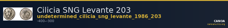 Cilicia SNG Levante 203 — CANOA