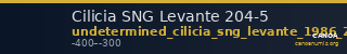 Cilicia SNG Levante 204-5 — CANOA