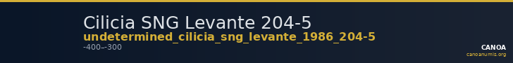 Cilicia SNG Levante 204-5 — CANOA