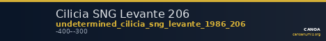 Cilicia SNG Levante 206 — CANOA