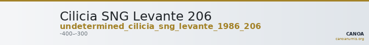 Cilicia SNG Levante 206 — CANOA