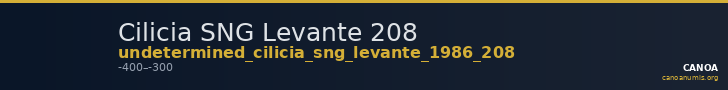 Cilicia SNG Levante 208 — CANOA