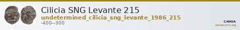Cilicia SNG Levante 215 — CANOA