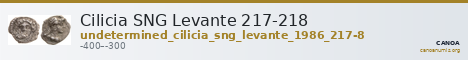 Cilicia SNG Levante 217-218 — CANOA