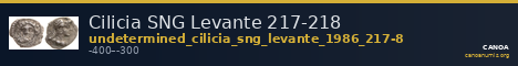 Cilicia SNG Levante 217-218 — CANOA