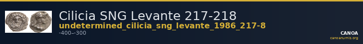Cilicia SNG Levante 217-218 — CANOA