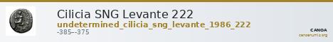 Cilicia SNG Levante 222 — CANOA