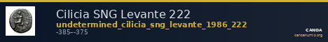 Cilicia SNG Levante 222 — CANOA