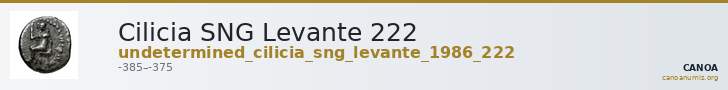 Cilicia SNG Levante 222 — CANOA