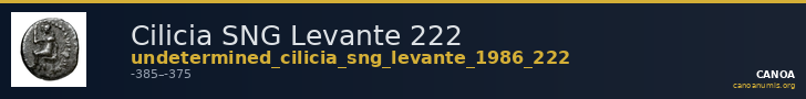 Cilicia SNG Levante 222 — CANOA