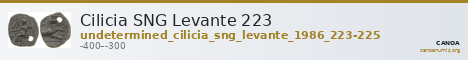 Cilicia SNG Levante 223 — CANOA