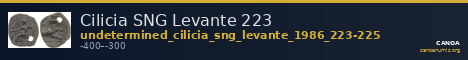 Cilicia SNG Levante 223 — CANOA