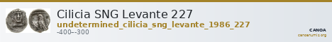 Cilicia SNG Levante 227 — CANOA