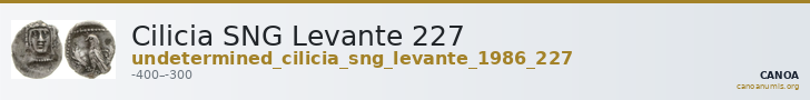 Cilicia SNG Levante 227 — CANOA