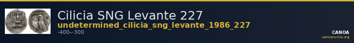 Cilicia SNG Levante 227 — CANOA