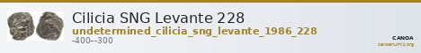 Cilicia SNG Levante 228 — CANOA