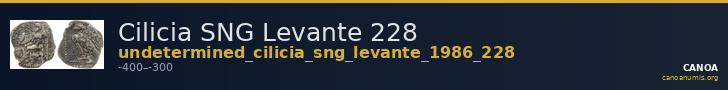 Cilicia SNG Levante 228 — CANOA