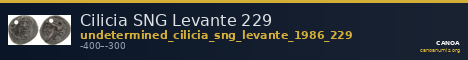 Cilicia SNG Levante 229 — CANOA